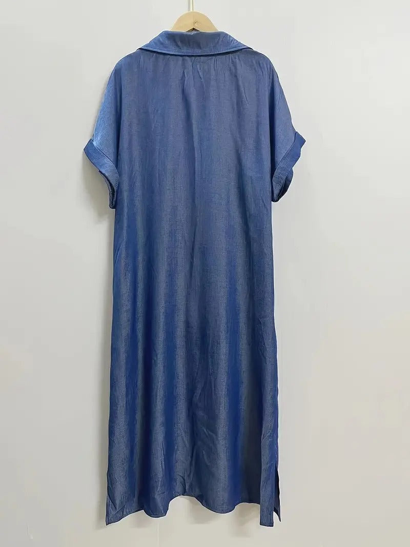 Béatrice - Vestido camisero con bolsillos