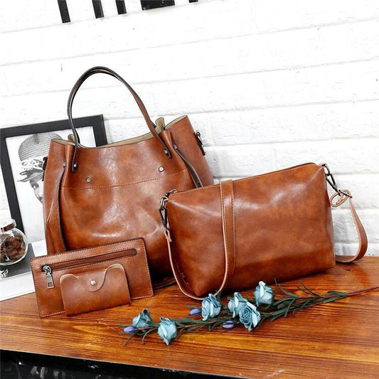 Conjunto de 4 bolsas retro con estilo Sutton