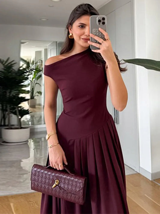 Clara Monroe | Vestido largo de manga corta