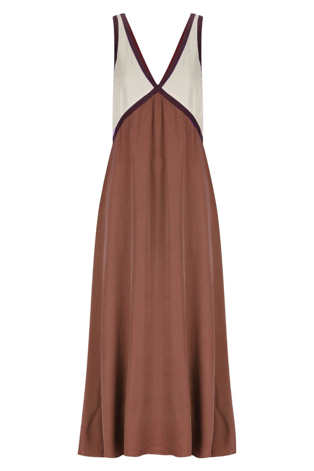 Ágata | Bata midi con escote en V efecto imitación ante en
