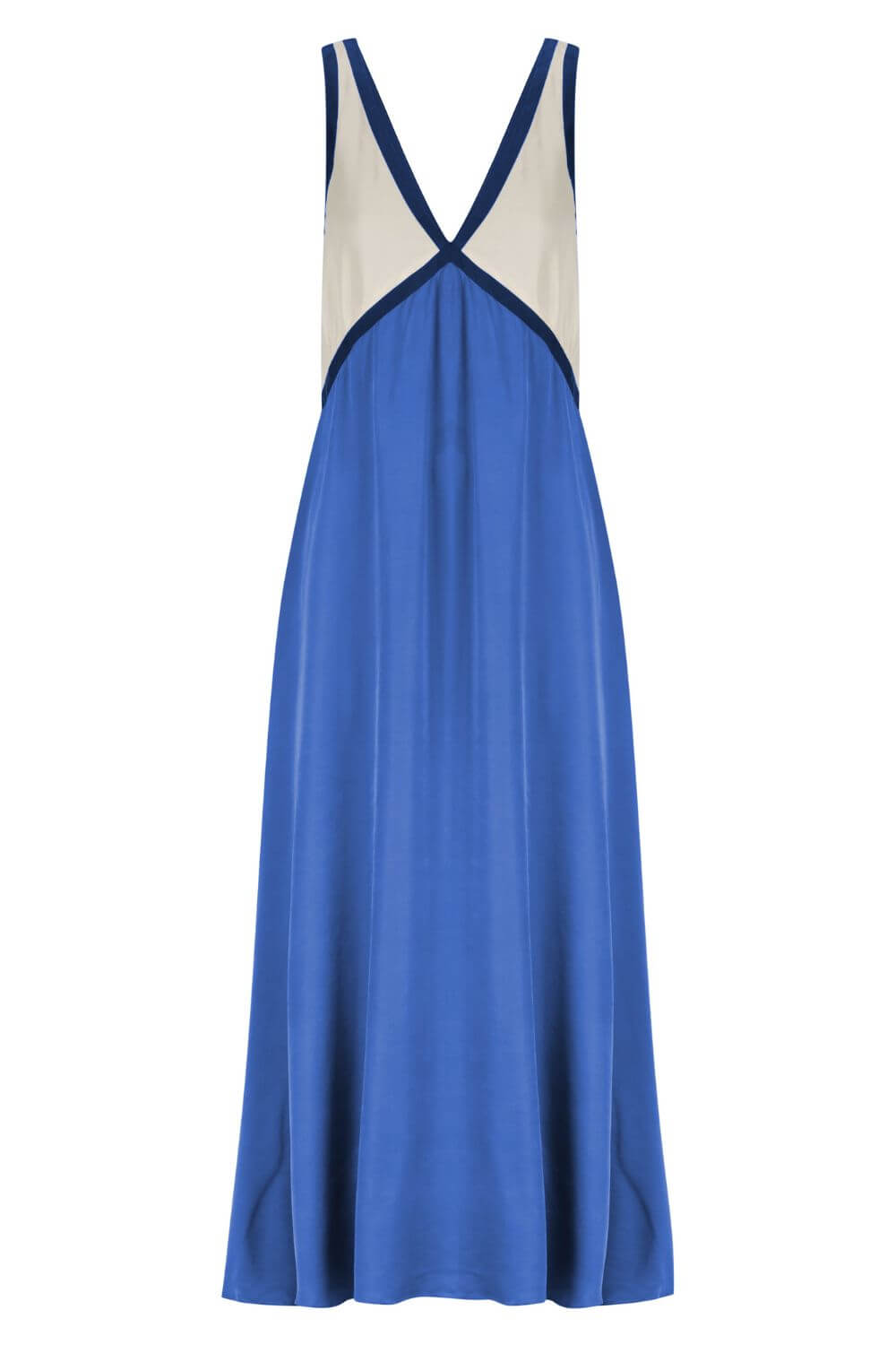 Ágata | Bata midi con escote en V efecto imitación ante en